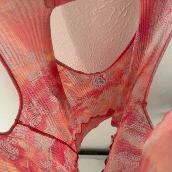 Free People flowy pink tank - Picture 9 of 11